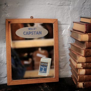 Mid Century Original Wills Capstan Cigarettes Advertising Mirror