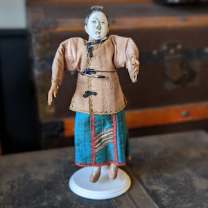 Antique Qing Dynasty Female Opera Doll - Chaozhou Region c. 1880