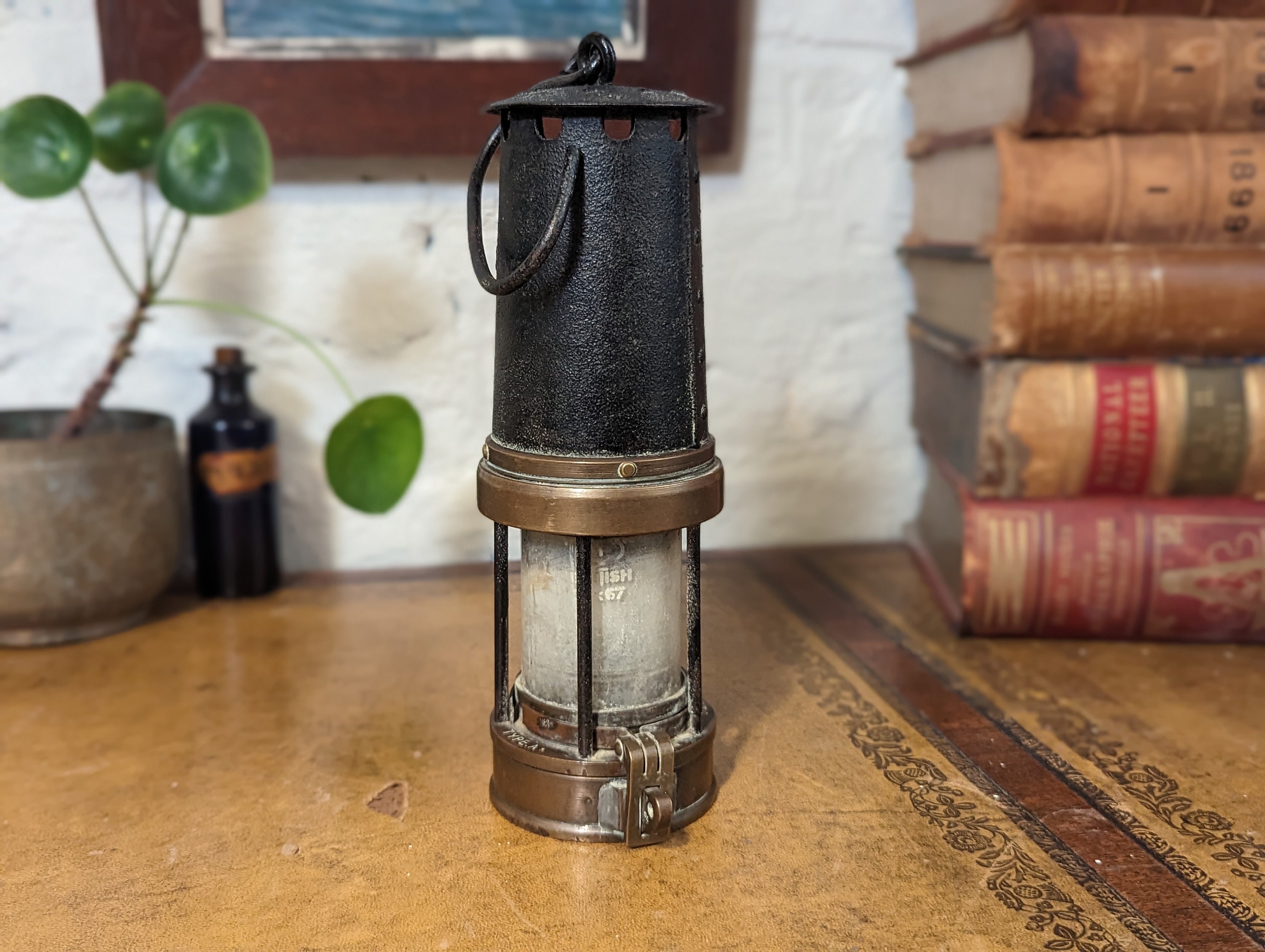 Antique Coal Mining Lamp - Etsy