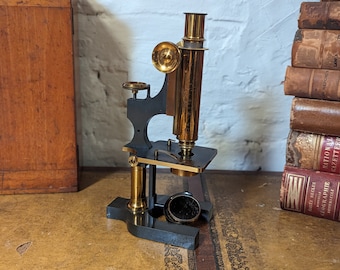 Antique Brass Leitz Laboratory Microscope