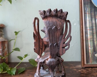 バリ島のローズウッド彫刻 - ヴィシュヌとガルーダ - Etsy 日本