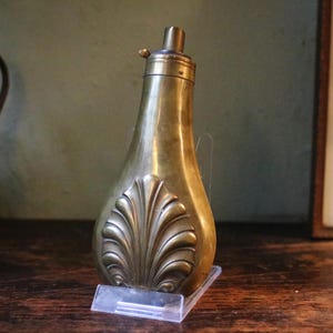 Georgian Copper and Brass Gunpowder Flask