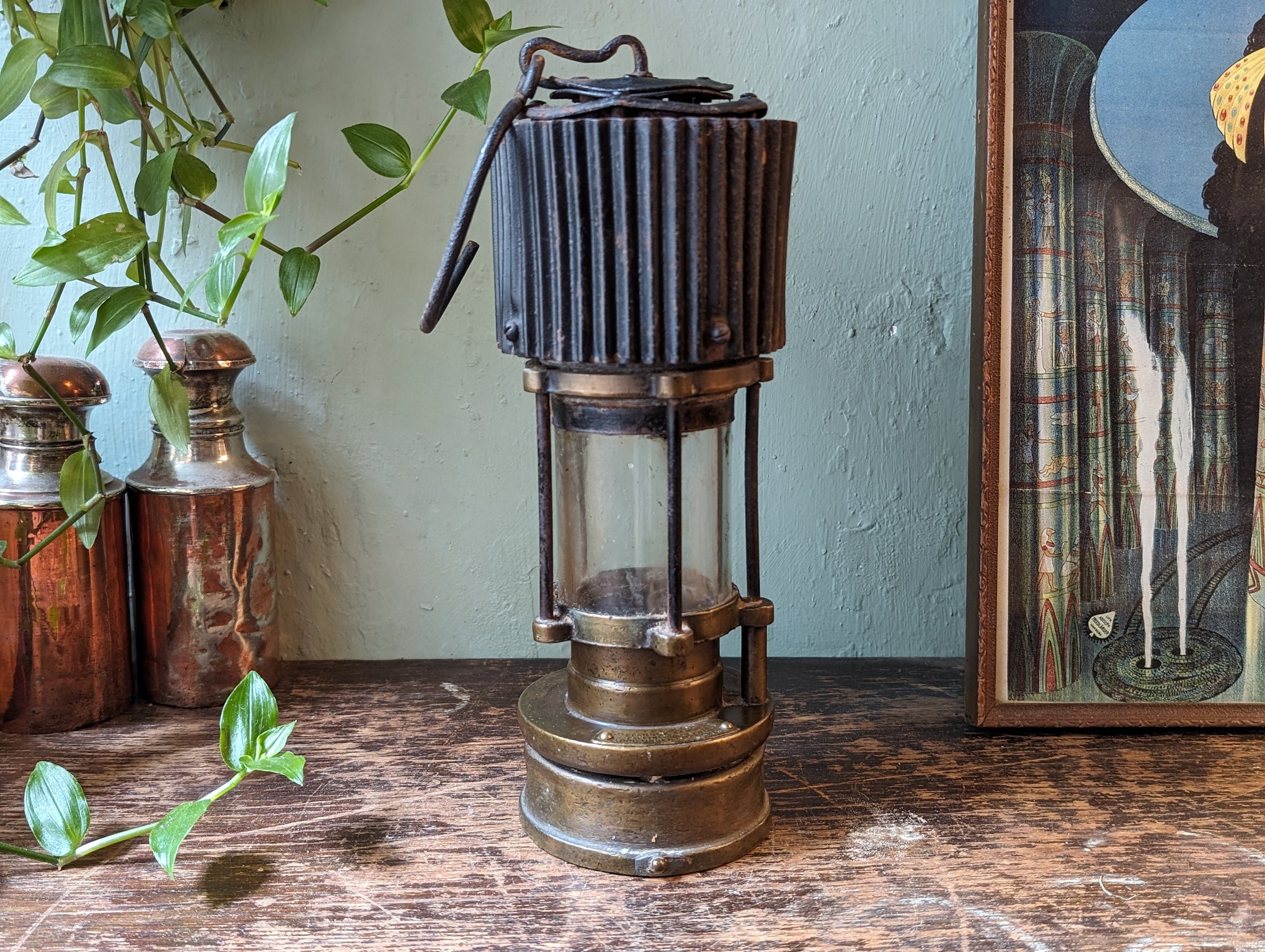 1930's Patterson HCP Brass Miners Safety Lamp - Etsy Israel