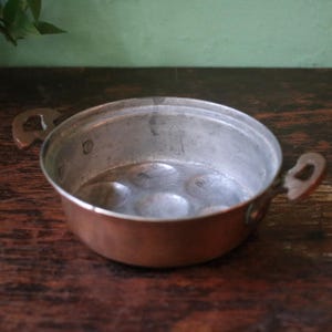 Antique French 19th Century Copper Egg Poacher