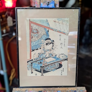 Original Ukiyo-e Japanese Woodblock Print - Utagawa Kunisada