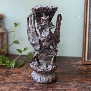 Balinees palissander snijwerk - Vishnu en Garuda