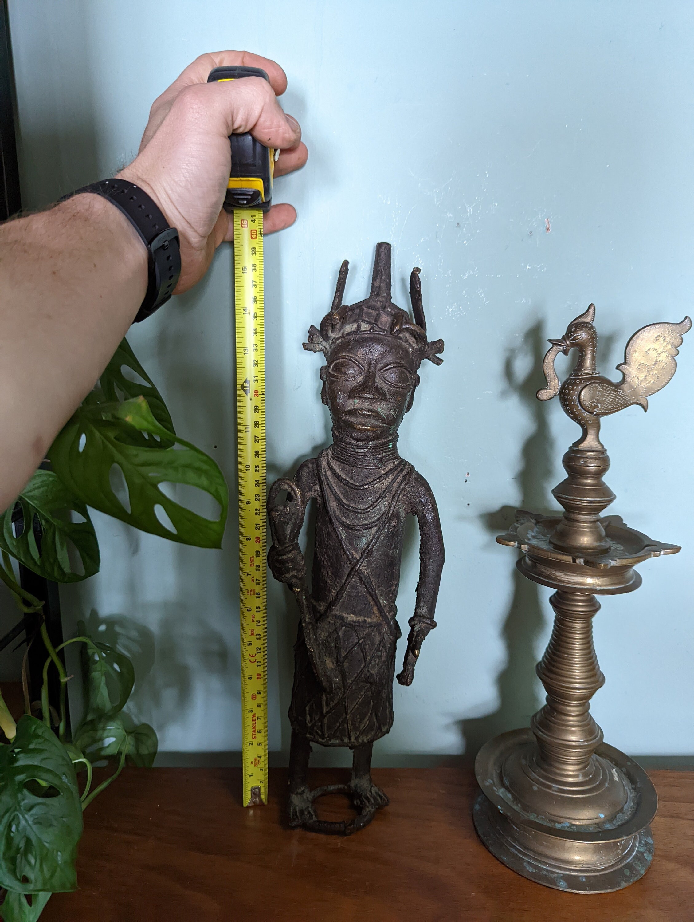 アンティーク ベニン王国 ベニン共和国 エド アフリカ 古い ブロンズ像 アンティーク ベニン王国 ベニン共和国 エド アフリカ 古い ブロンズ像