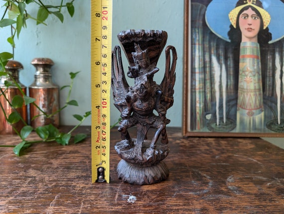 バリ島のローズウッド彫刻 - ヴィシュヌとガルーダ - Etsy 日本