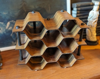 Wine Rack in Rosewood by Torsten Johansson, Sweden, 1960