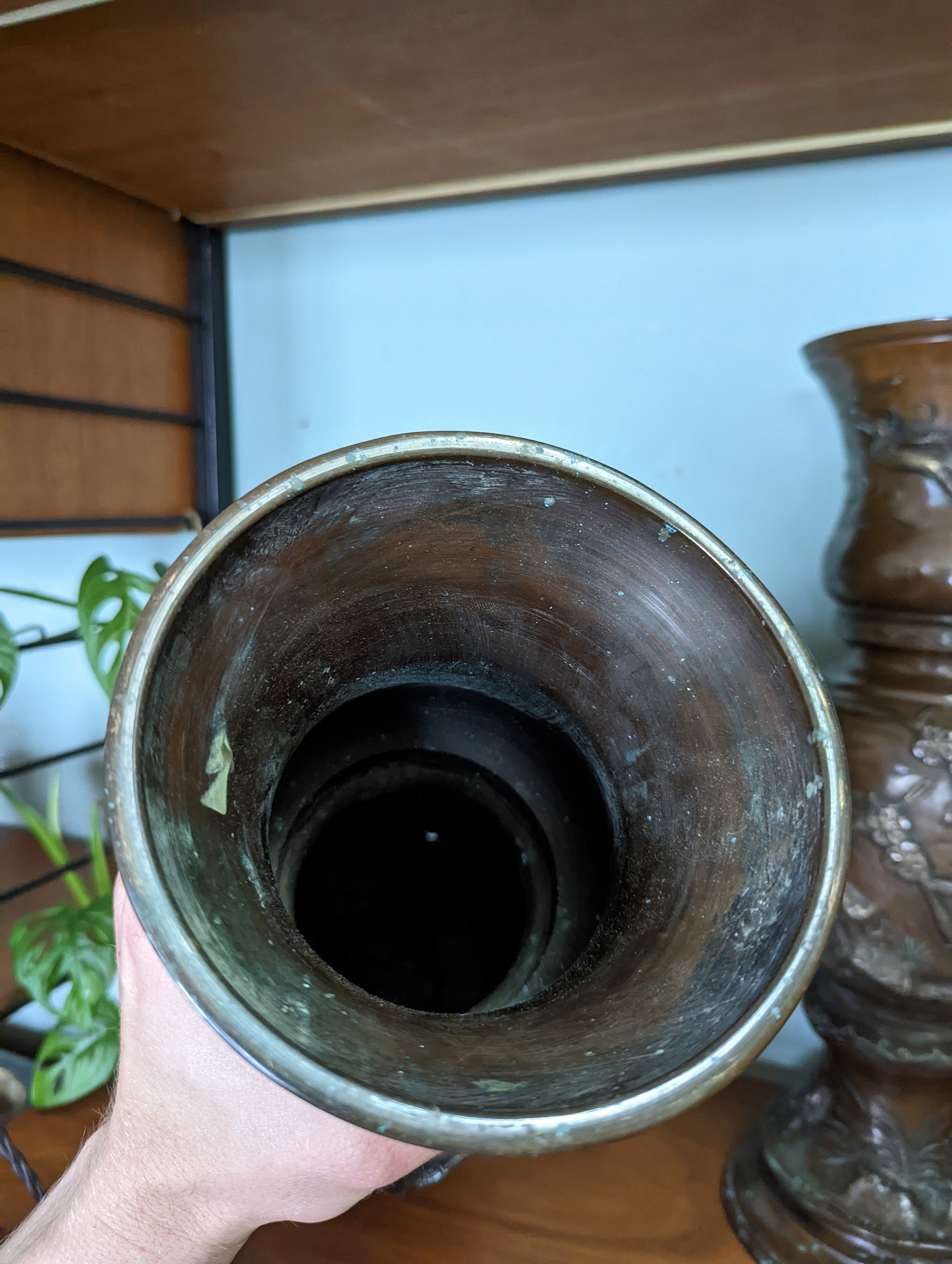 明治時代の青銅製龍花瓶（ペア） - 19世紀 - Etsy 日本