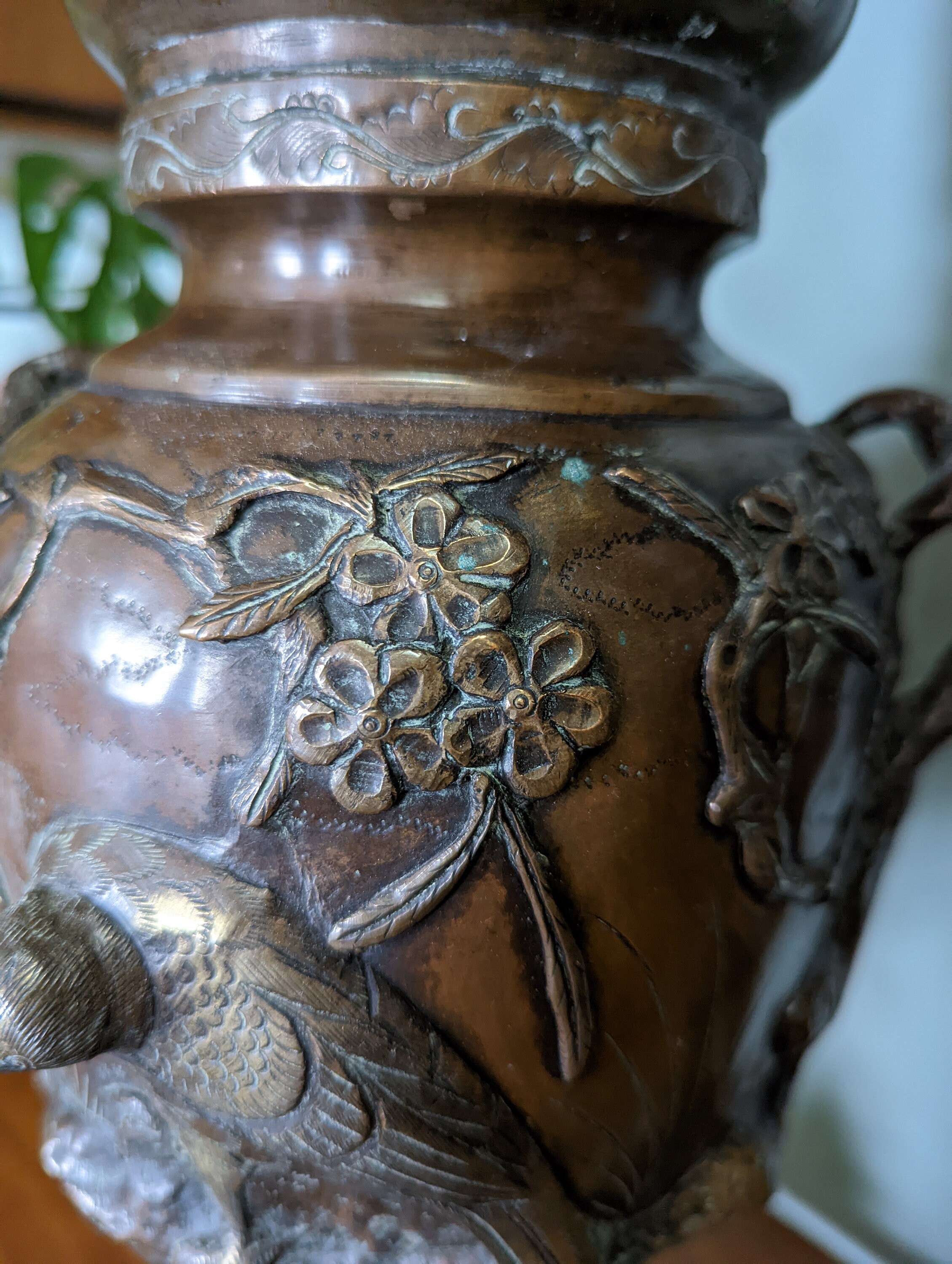 明治時代の青銅製龍花瓶（ペア） - 19世紀 - Etsy 日本