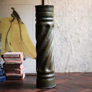 Twisted Trench Art Shell Case Vase – WWI Era