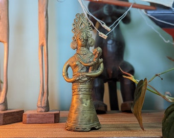 Indian Dhokra Ware Brass Statue