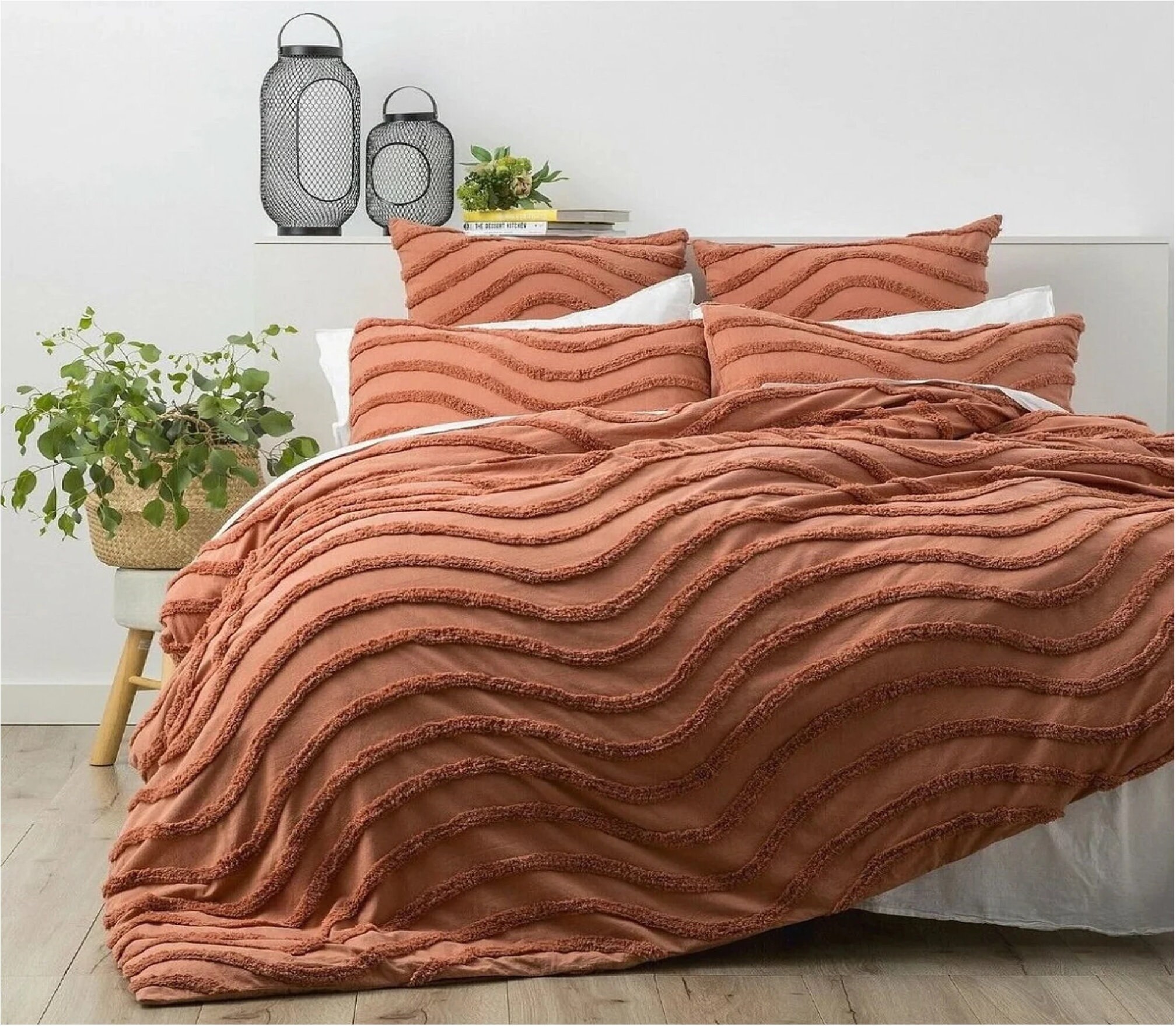 Sage Green Tufted Duvet Cover Set Cotton Duvet Cover Boho Etsy