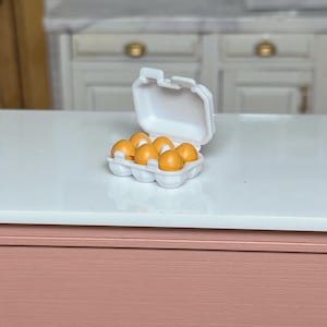 Miniature Egg Carton With Brown Eggs