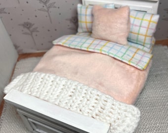 Miniature Pastel Striped Bedding Set