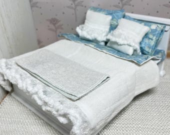 Miniature Blue Floral Cottage Core Bedding Set
