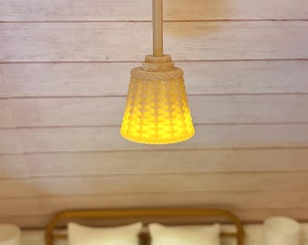 Miniature Wicker Ceiling Light