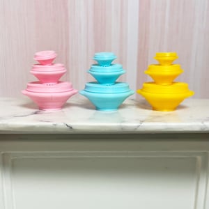 Miniature Tupperware Bowls with Lids Set