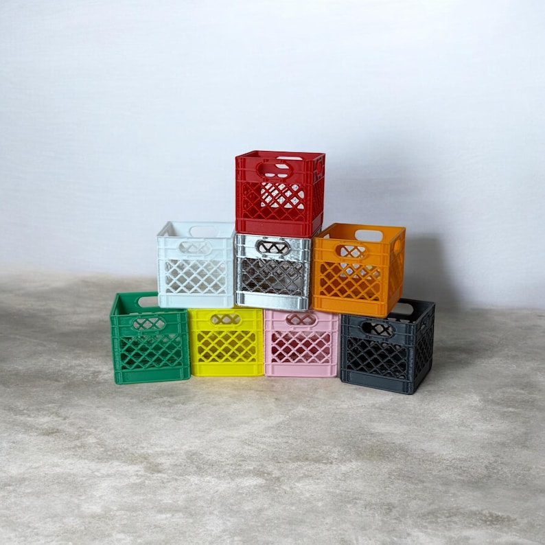 Miniature Milk Crate - Etsy