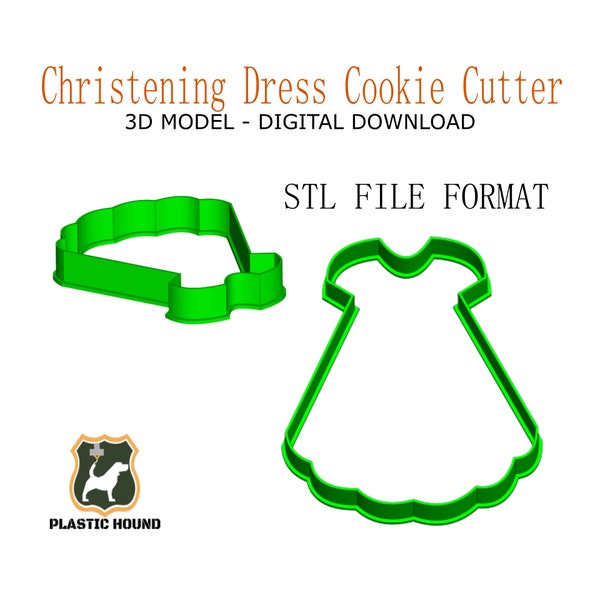 Christening Gown Cookie Cutter Etsy