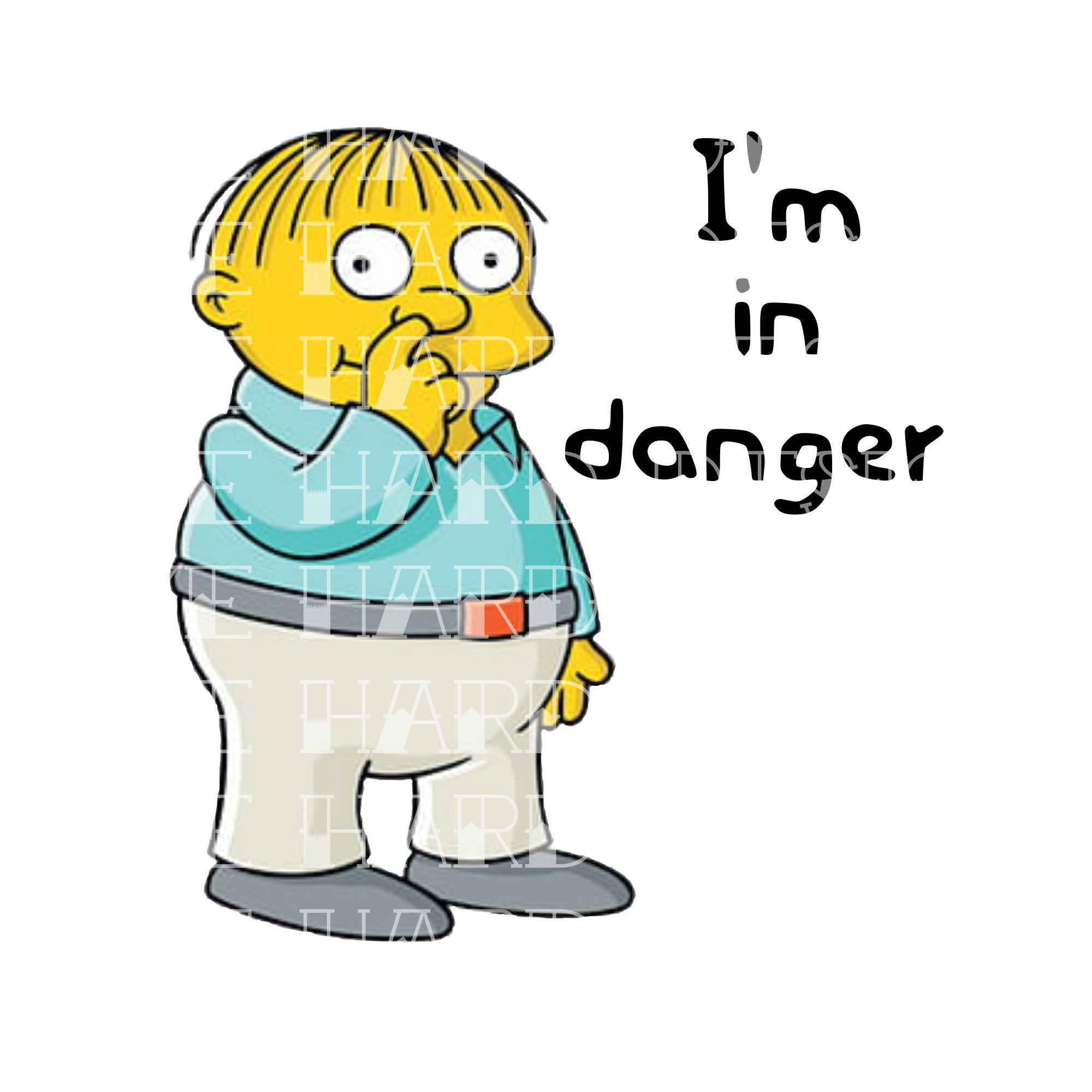 Svg Png Studio3 Ralph Wiggum I M In Danger Etsy.