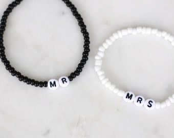 Personalized Custom Name Beaded Bracelets | Custom Word Beaded Bracelets | Name Bracelet | Truebirdco