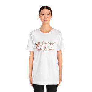 Texas Longhorns Unisex Classic Jersey Tee - Hook &#39;Em Horns Edition