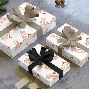 Carta da regalo natalizia Texas Longhorns, Texas Longhorns, College Football, Hook Em' Horns, rotoli di carta da regalo, 1 pz.