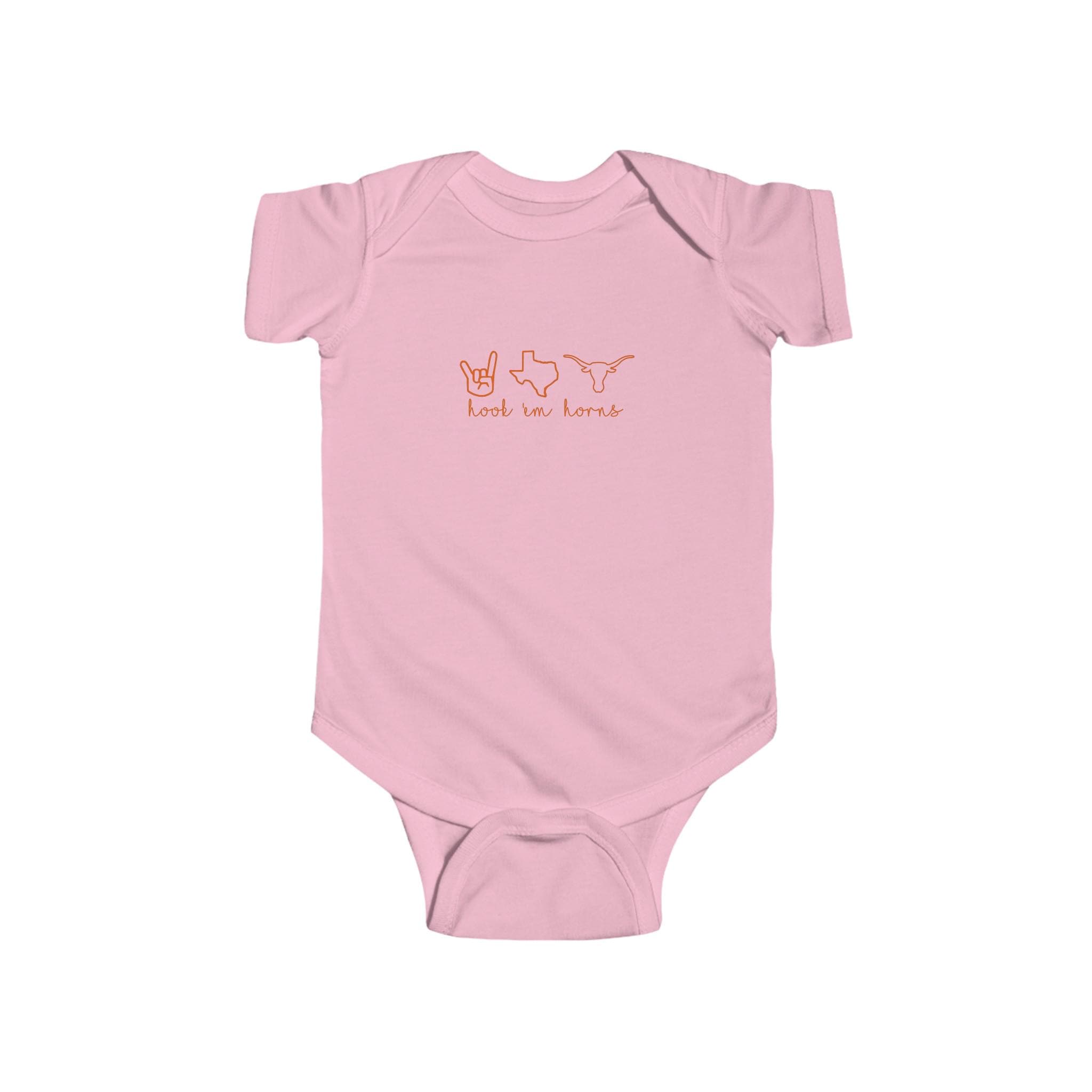 Pink Texas Longhorns Clothing Texas Longhorn Onesie Baby LOGO