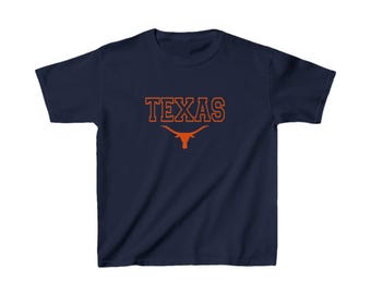 Texas Longhorns Kids Cotton Tee - College Football Hook 'Em