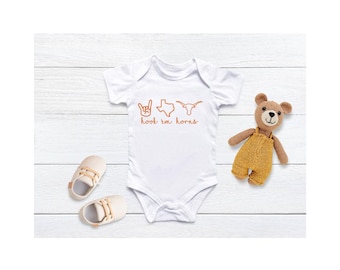 Hook 'Em Horns Texas Longhorns Infant Fine Jersey Bodysuit