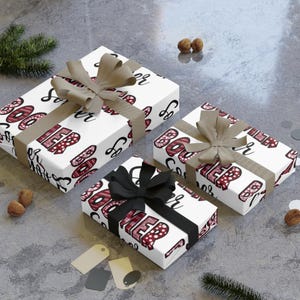 Carta da regalo Boomer Sooner, carta da regalo Oklahoma University, OU Fan, carta da regalo natalizia, rotoli di carta da regalo, 1 pz.