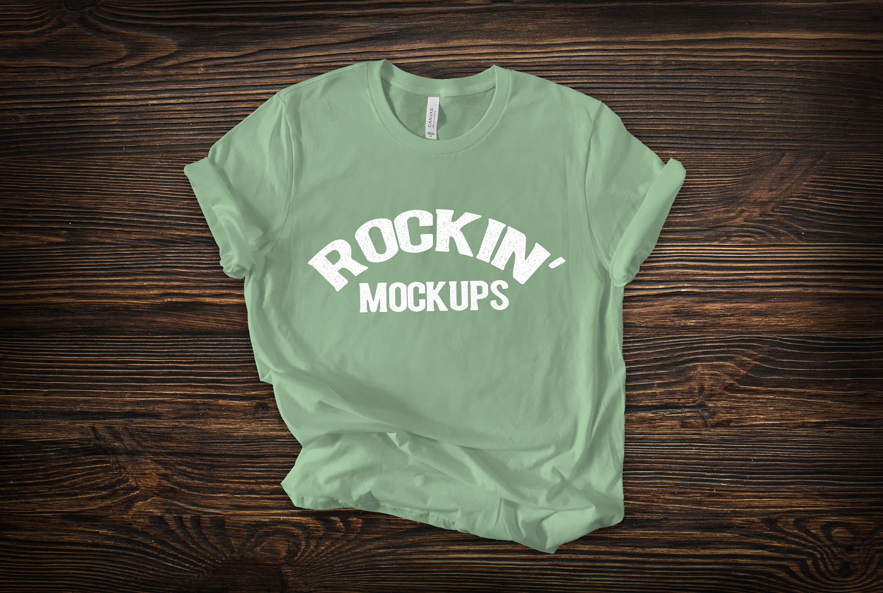 Download Kelly Green Bella Canvas 3001 T Shirt Mockup On White Texture Background Photography Color Trustalchemy Com