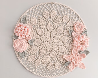 PDF Crochet Pattern 2 PACK Flourishing Rosalynn 40 cm, 15,8 inch | Bundle with 2 patterns | Doily crochet pattern | Boho | English + Dutch
