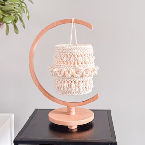Lantern Crochet Pattern IVEY Lampion | PDF Pattern in English & Dutch | Diy Home Deco Lantern Crochet Pattern with Led Candle Chandelier