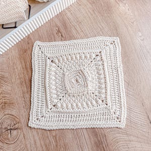 Square Crochet Pattern CALI, Textured Square Mandala, PDF Pattern in English & Dutch, Square Crochet Pattern for Blankets, Crochet Afghan
