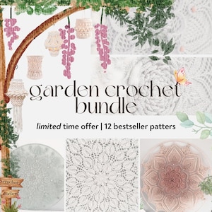 Crochet Pattern Bundle | Garden Crochet Exclusive Offer | 12 Pack with Huge Discount | Mandala & Lanterns Crochet Patterns English Dutch