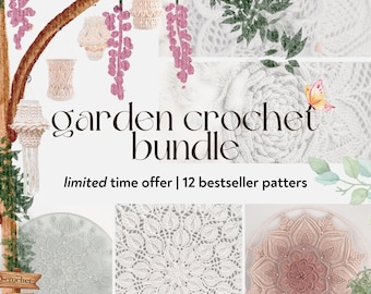 Crochet Pattern Bundle | Garden Crochet Exclusive Offer | 12 Pack with Huge Discount | Mandala & Lanterns Crochet Patterns English Dutch