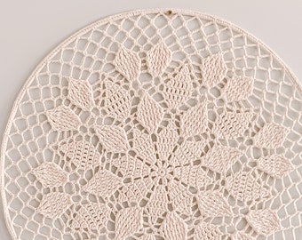 PDF mandala crochet pattern ROSALYNN | 40 cm, 15,8 inch | boho decor crochet pattern | crochet doily | printable pattern English + Dutch