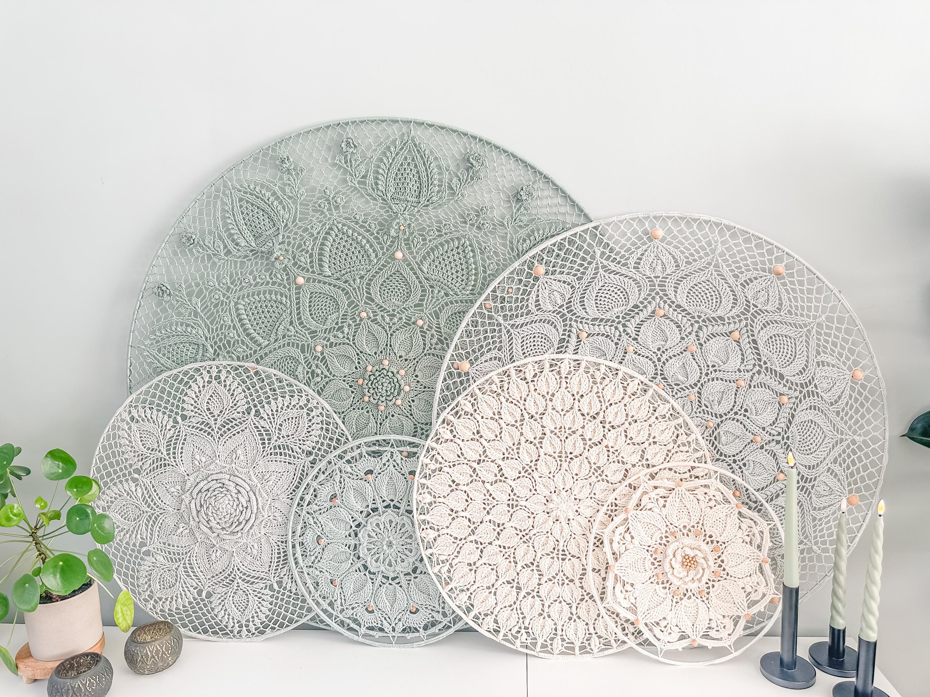 39 Stunning Crochet Mandala Patterns You Will Want To Make 36 Mandala Crochet Pattern Bundle 6 Patterns Crochet Doily