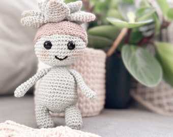 PDF Sally het Vetplantje Haakpatroon | amigurumi pattern | crochet gifts | crochet fluffy toys |printable pattern in Nederlands + Engels