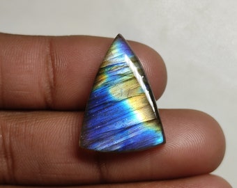 Top Quality Design Multi Blue Flashy Labradorite Cabochon Fancy Shape Dual Color Smooth Polished Handmade Gemstone For Pendent Jewelry G2209