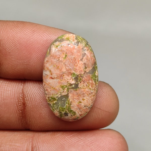 100% vert naturel orange unakite jaspe cabochon ovale design de forme ovale unakite jaspe vernis main gemstone pour bijoux emballage en fil G6501