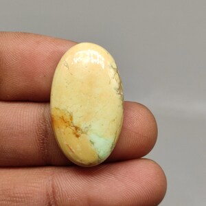 100% Natural yellow lemon chrysoprase cabochon 30ct 30X18X6 MM oval shape lemon chrysoprase stone smooth polished gemstone for jewelry G6449
