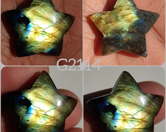 卸売 星型 希少 マルチファイア ラブラドライト ストーン デザイナー
