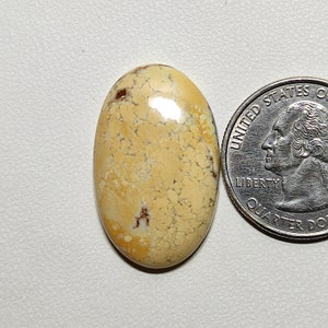 25 Carat Lemon Chrysoprase Cabochon Oval Shape 25X19X5 MM Natural Yellow Lemon Chrysoprase Cabochon Chrysoprase Stone Polish Gemstone G2444