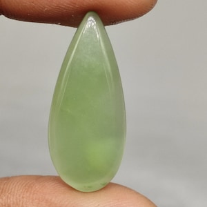 15 Carat Serpentine Cabochon Pear Shape 31X13X5 MM Natural Green Serpentine Cabochon Green Serpentine Healing Gemstone Jewelry G6055