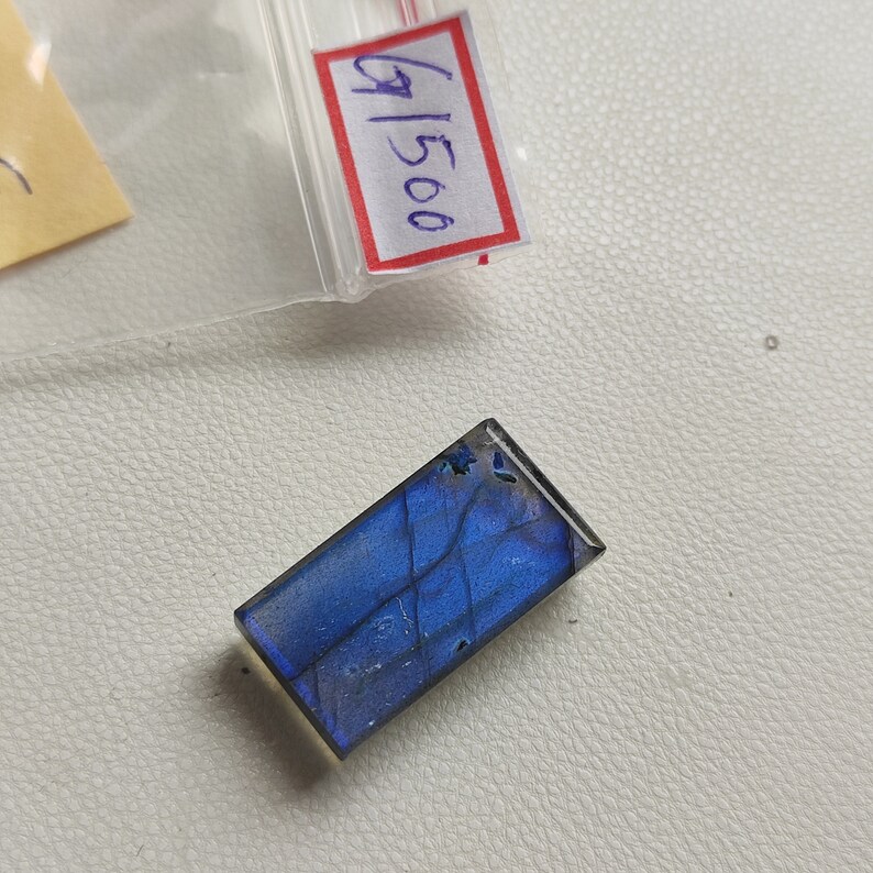 Blue Flashy Labradorite Cabochon Rectangle Shape Designer Dazzling Labradorite Gemstone Handmade Smooth Polished Gemstone For Jewelry G1500