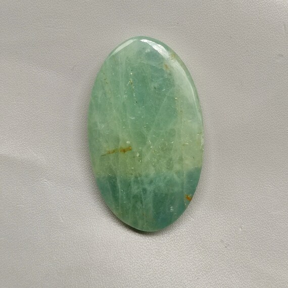 75 Carat Aquamarine Cabochon Natural Green Aquamarine Gemstone